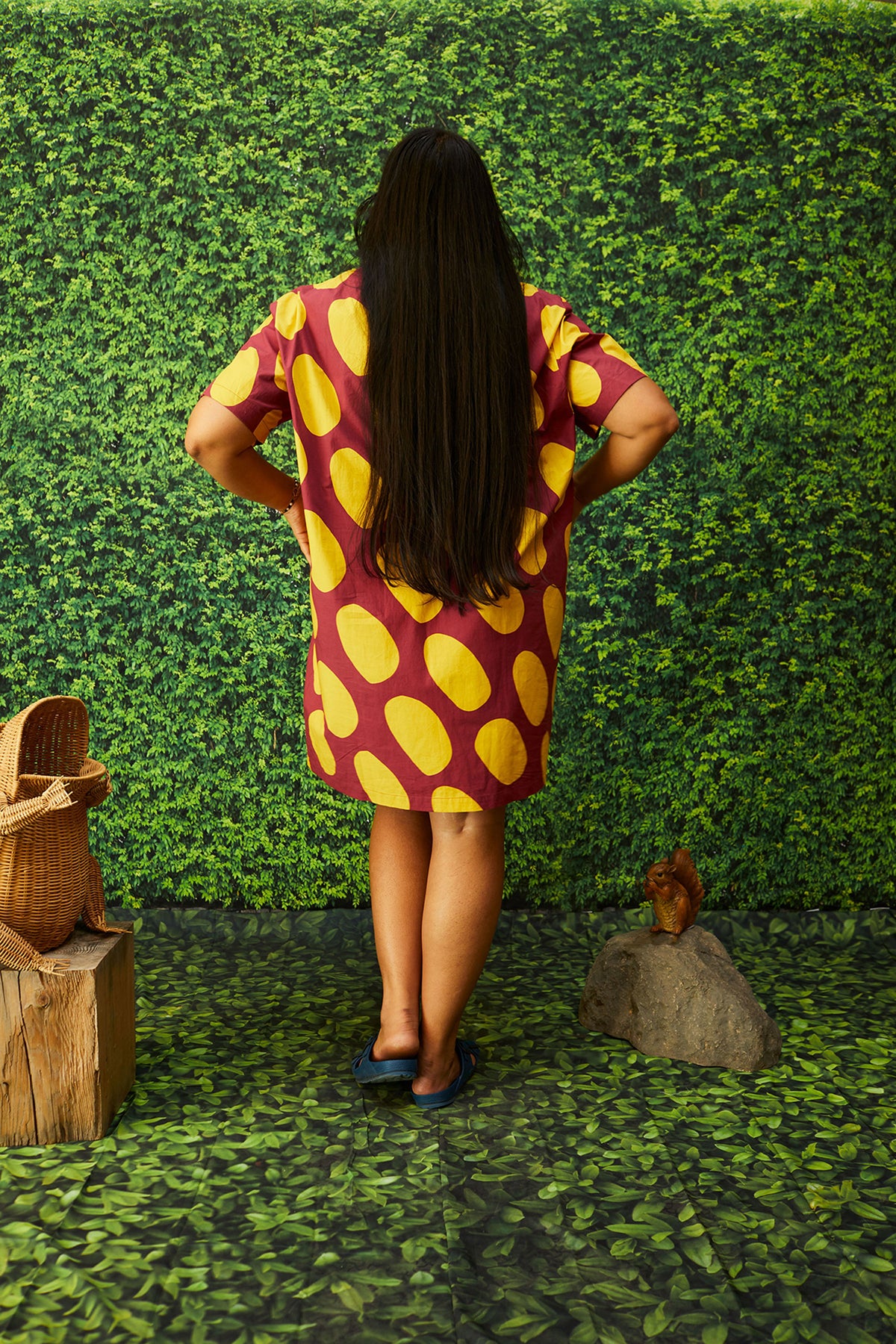 Dusen Dusen Collar Dress in Egg