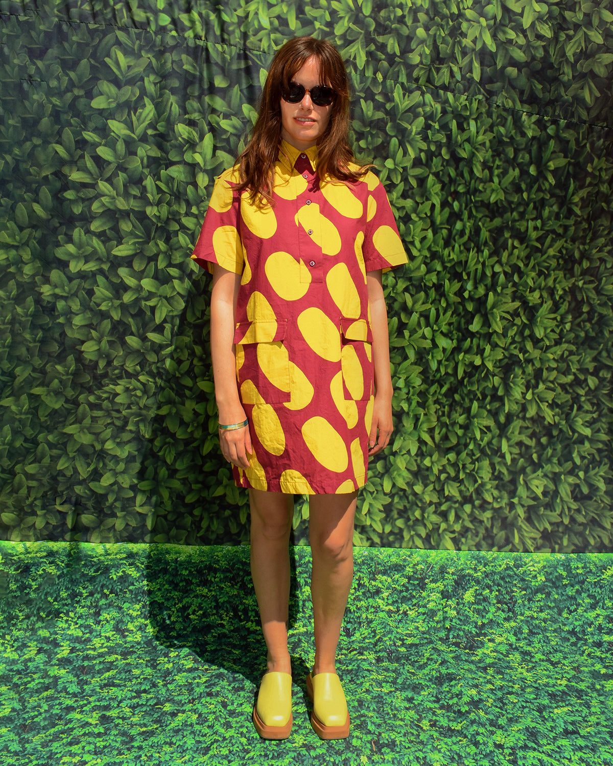 Dusen Dusen Collar Dress in Egg