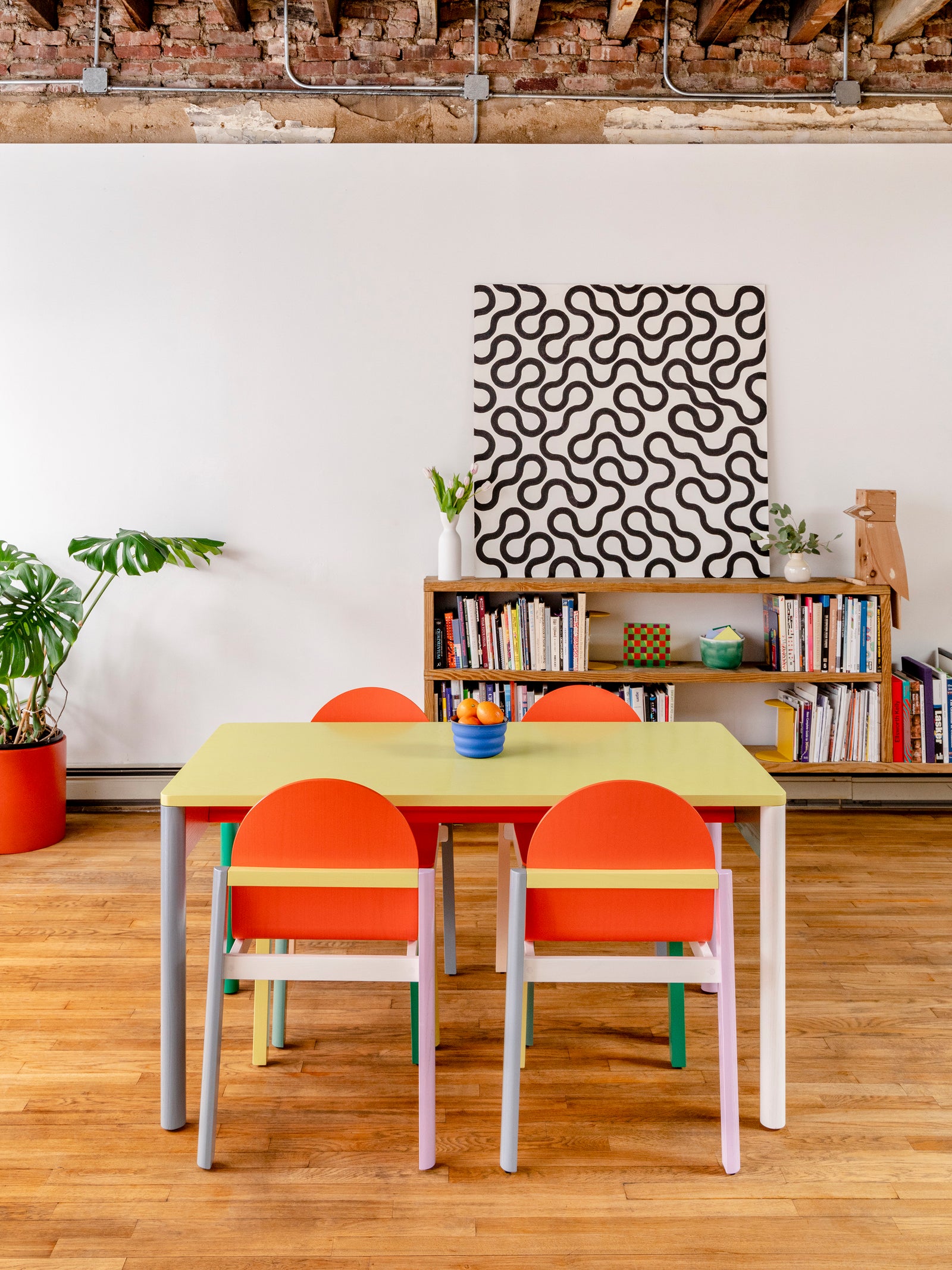 cleo chair and tables in studio