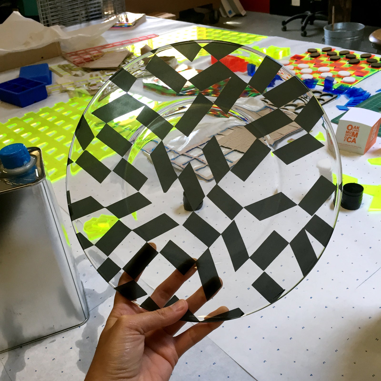 patterned plate