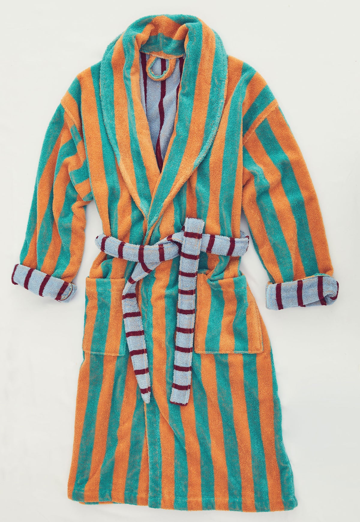 Cantaloupe Stripe Bathrobe