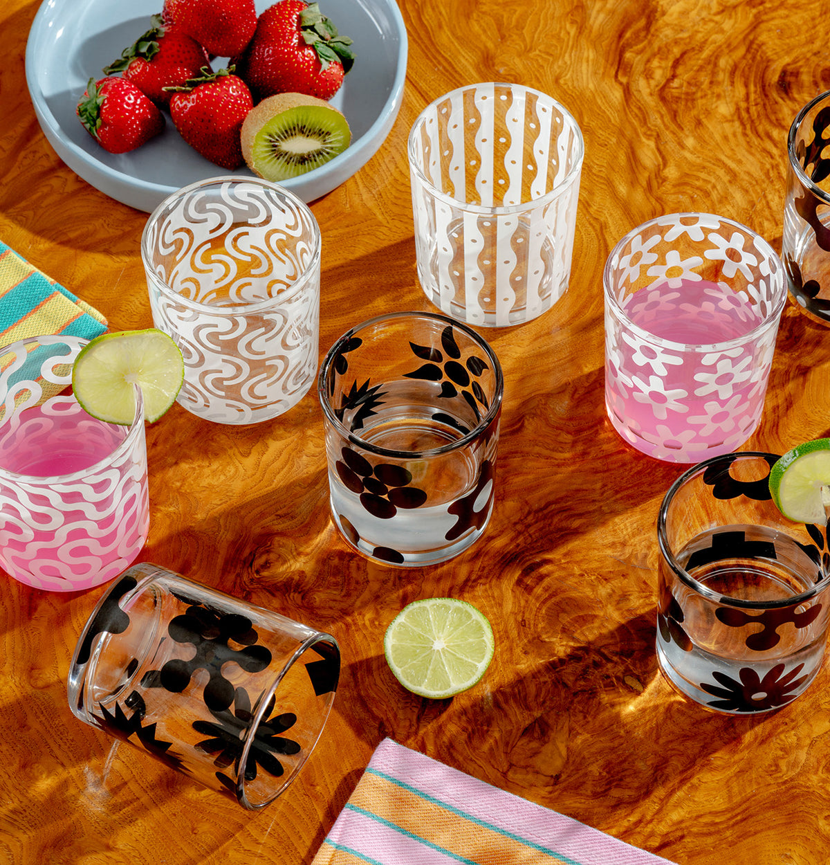 Pattern Drinking Glasses