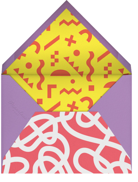 rendered envelope with yellow and pink envelop