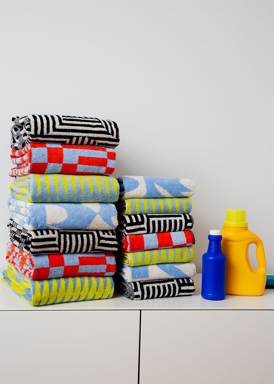 Stack of multicolored towels