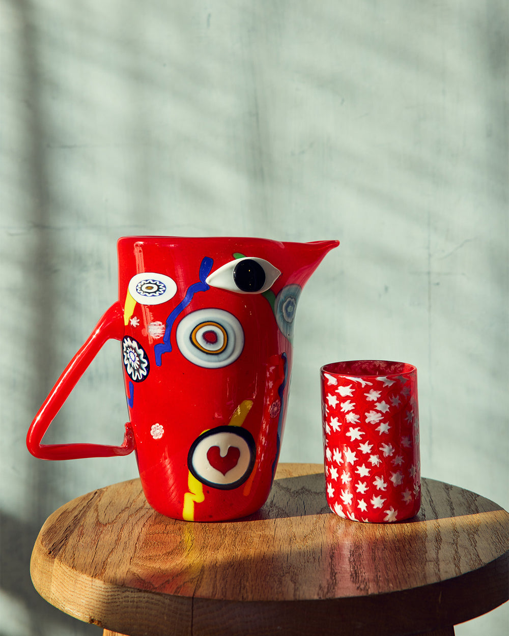 Red Murano Glass pitcher