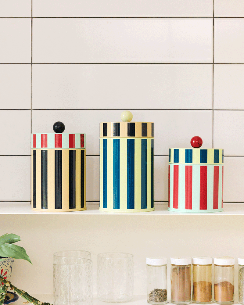 Striped Canisters
