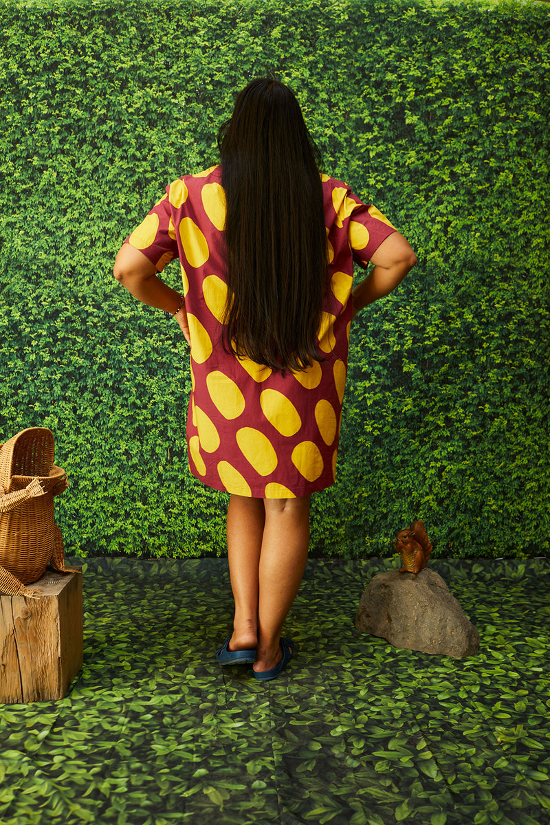 Dusen Dusen Collar Dress in Egg