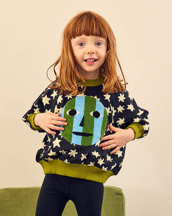 ["", " If you need a little space or a little face <br><br> Part of our collaboration with Hanna Andersson <br><br> Model wears a 4T"]