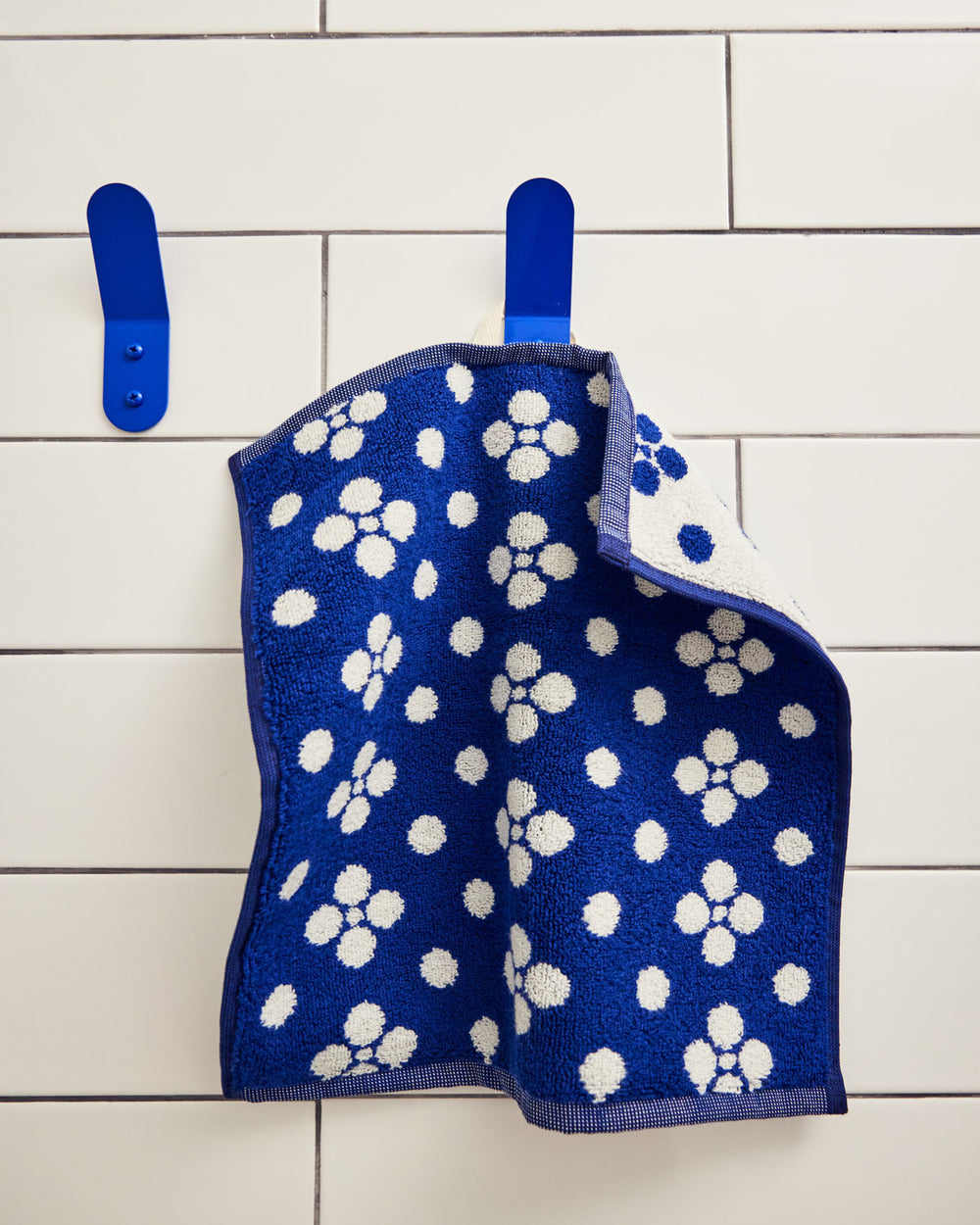 Navy Pattern Towels