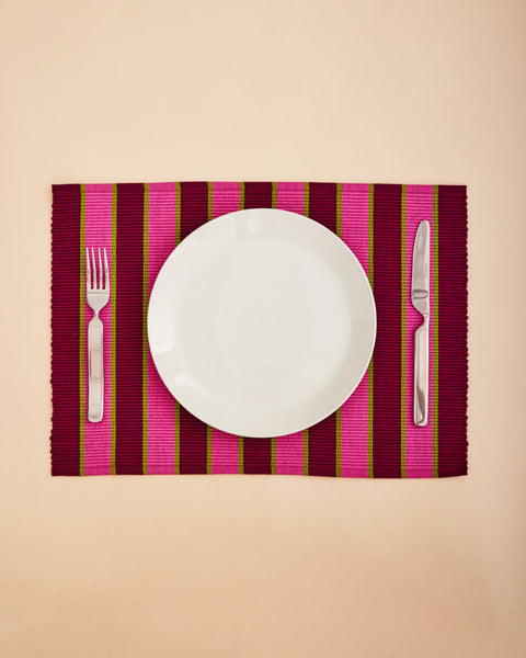 Herb Stripe Placemats, 4 sets