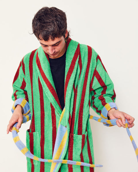 Nicolas Stripe Bathrobe XL