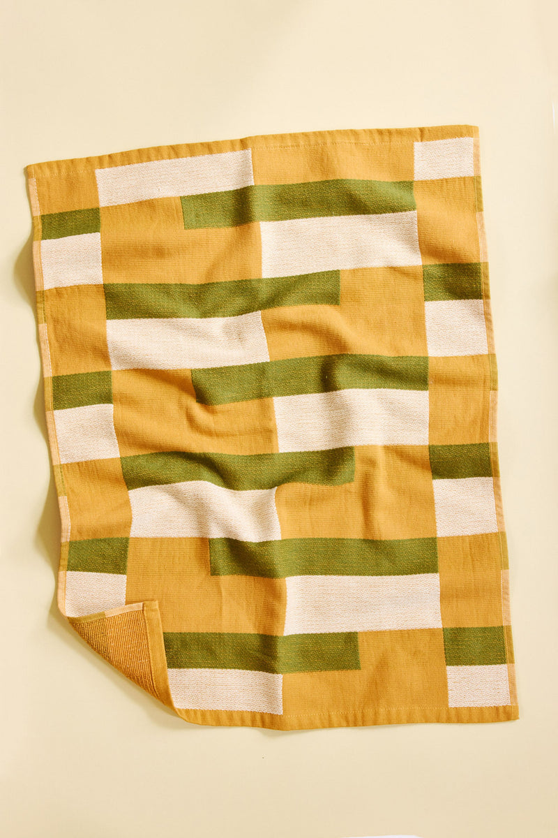 Salad dish towel on beige background