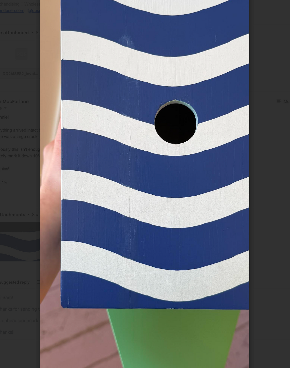 Imperfect Hand-Painted Birdhouse
