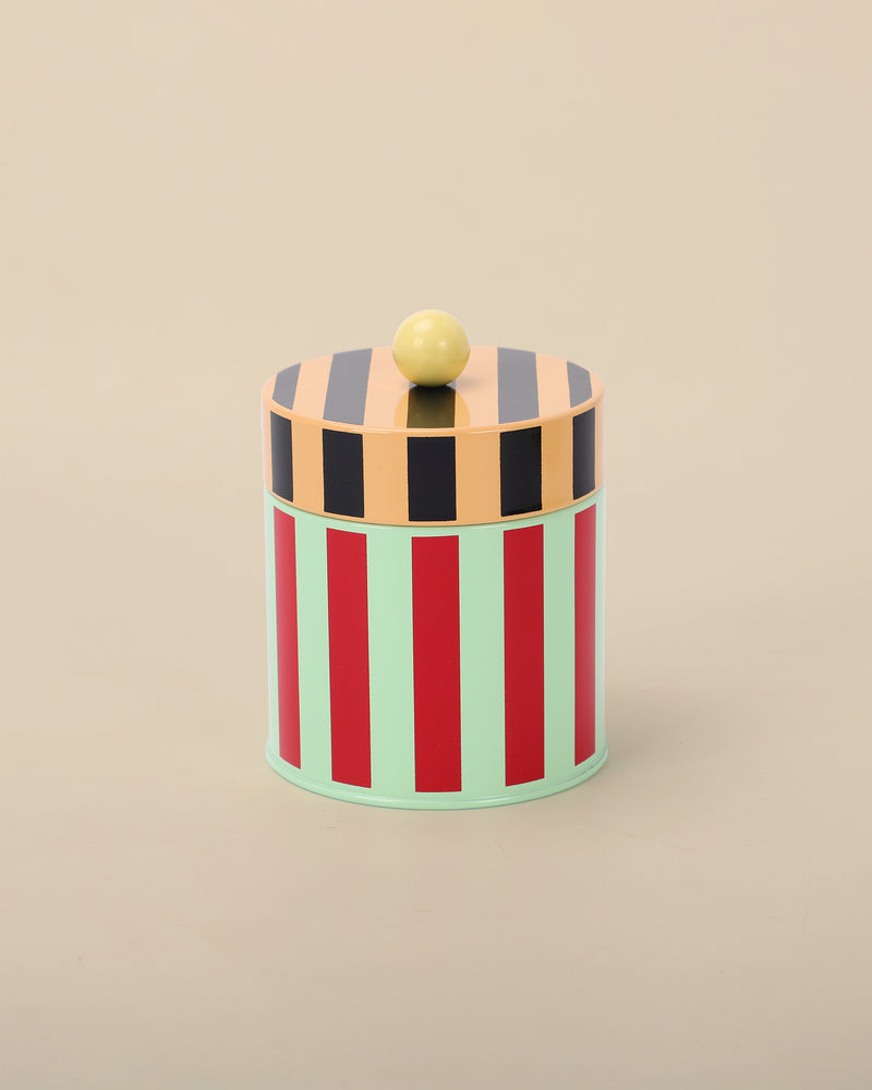 Red, Green, Black and Beige canister