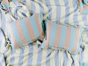 ["Dusen Dusen Cool Stripe Coverlet Set", " When your friend comes over and you show them your room, be sure to impress them with how cool these stripes are."]