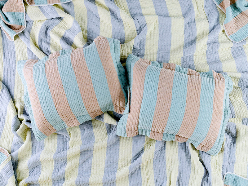 Dusen Dusen Cool Stripe Coverlet Set