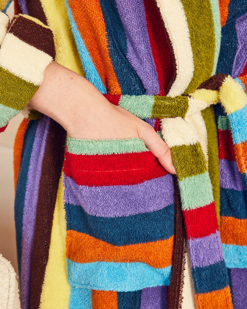 close up of Eucalyptus bathrobe pocket