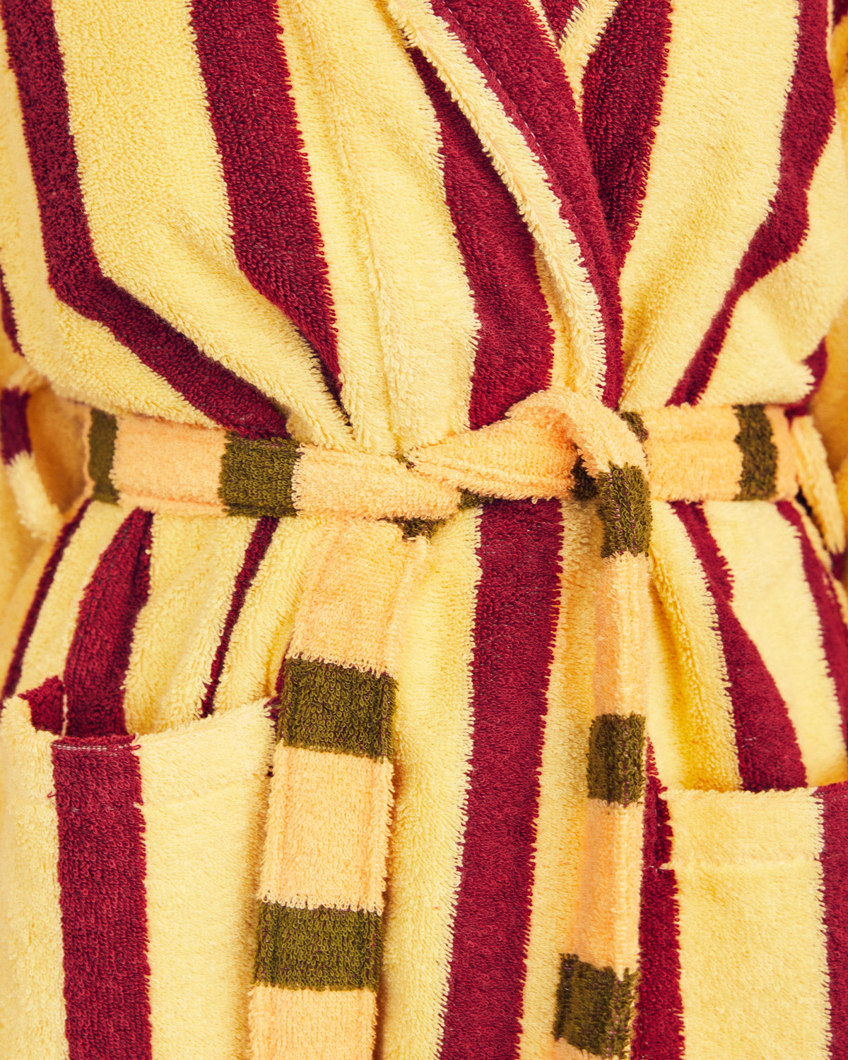 Ginkgo Stripe Bathrobe | Dusen Dusen
