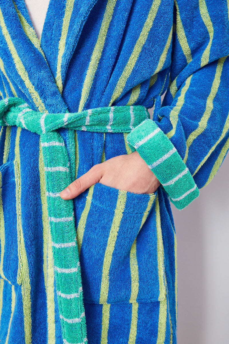 Passion Fruit Stripe Bathrobe