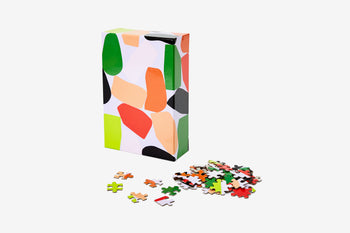 ["Stones Pattern Puzzle made in collaboration with Areaware. The Stones puzzle features a print from the Dusen Dusen Spring '18 collection"]
