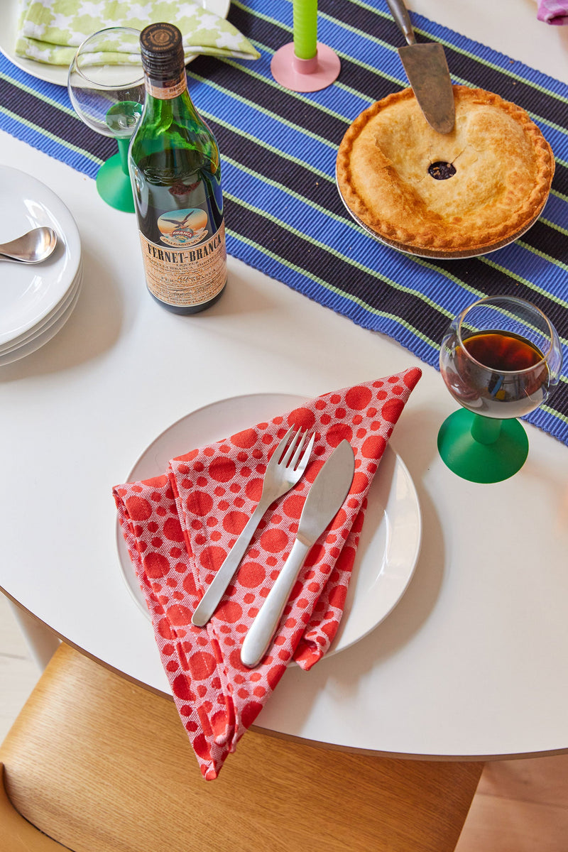 Dusen Dusen red Ring Pattern Napkins